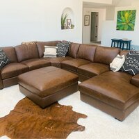 Gartner store leather sectional